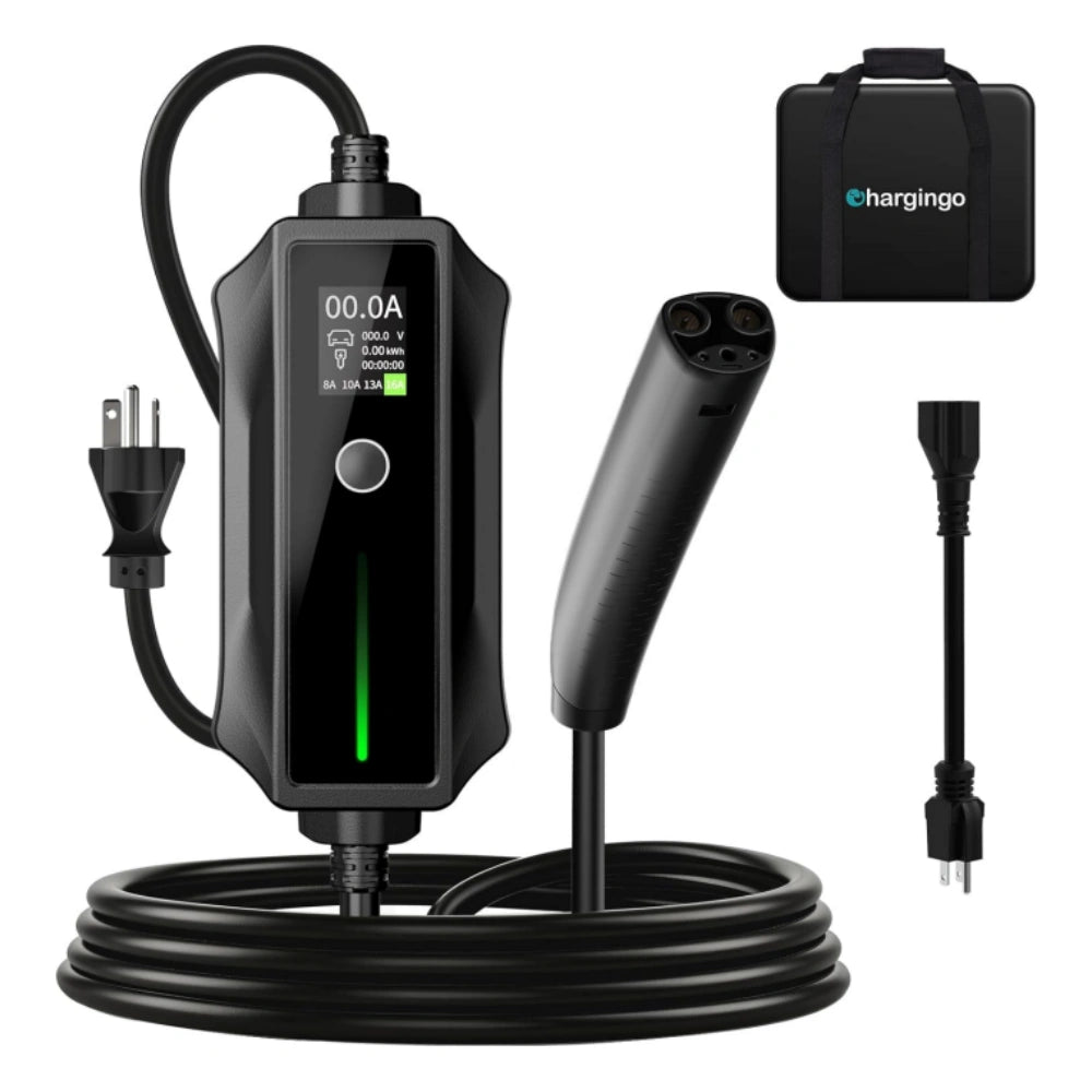 Tesla Portable EV Charger Level 1/2, 16A NEMA 6-20 & 5-15, 25ft NACS