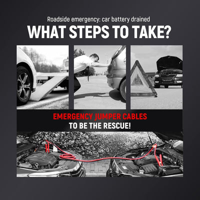 TOPDC Jumper Cables Heavy Duty 0 Gauge 30 Feet 1000Amp Booster Cables for Car Battery