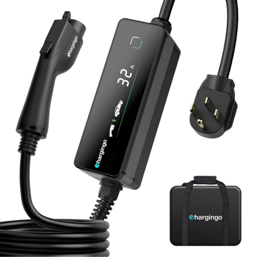 Tesla Portable Level 2 EV Charger 32A NEMA 14-50, 25ft SAE J1772 Adjustable